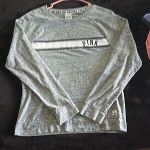 Gray PINK Long Sleeve Shirt